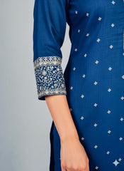 V-Neck Straight Cut Kurti