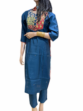 Blue Salwar Suit with Jaipuri Work