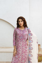 Floral Pink Printed Salwar Suits