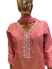 Pink Shimmering Schifili Salwar Suit