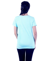 Light blue Design printed Tshirt