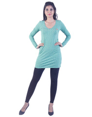 Pale green dotted Long tunic