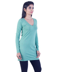 Pale green dotted Long tunic