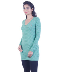 Pale green dotted Long tunic